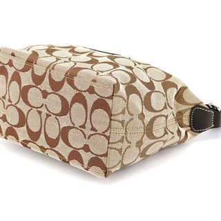Coach Beige Brown Signature Canvas Mini Bag