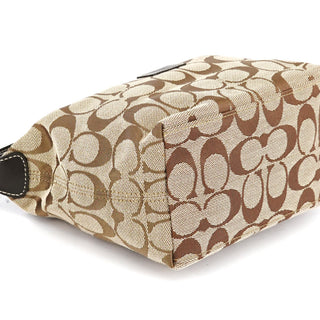 Coach Beige Brown Signature Canvas Mini Bag