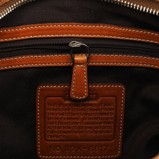 Coach Beige Brown Signature Canvas Shoulder Bag