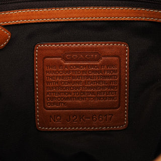 Coach Beige Brown Signature Canvas Shoulder Bag