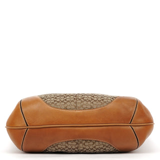 Coach Beige Brown Signature Canvas Shoulder Bag
