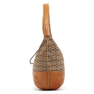 Coach Beige Brown Signature Canvas Shoulder Bag