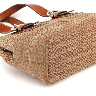 Coach Beige Brown Signature Canvas Soho Tote Bag