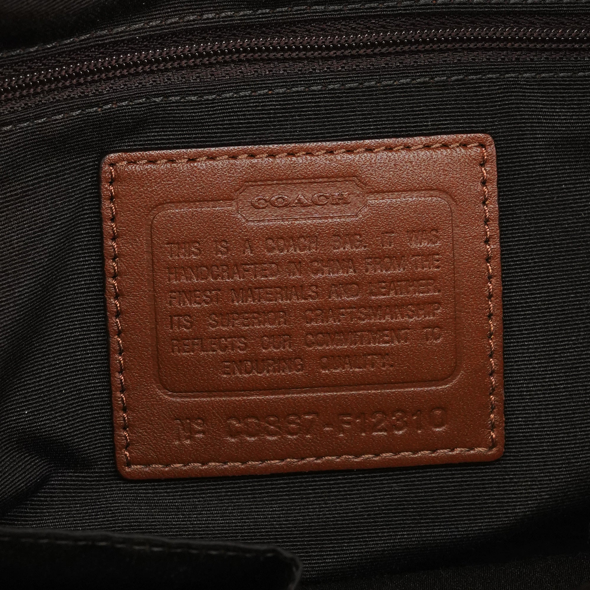 Coach Beige Brown Signature Canvas Soho Tote Bag