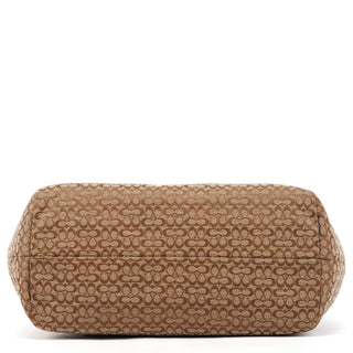 Coach Beige Brown Signature Canvas Soho Tote Bag