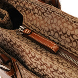 Coach Beige Brown Signature Canvas Soho Tote Bag