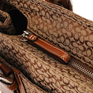 Coach Beige Brown Signature Canvas Soho Tote Bag
