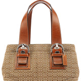 Coach Beige Brown Signature Canvas Soho Tote Bag