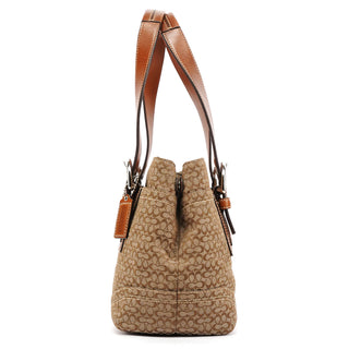 Coach Beige Brown Signature Canvas Soho Tote Bag