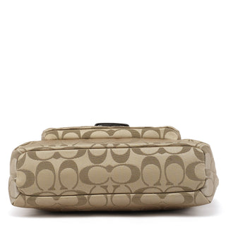 Coach Beige Brown Signature Soho 2-Way Bag