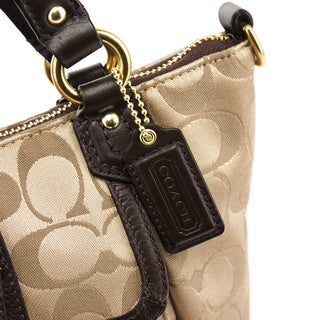 Coach Beige Brown Signature Soho 2-Way Bag