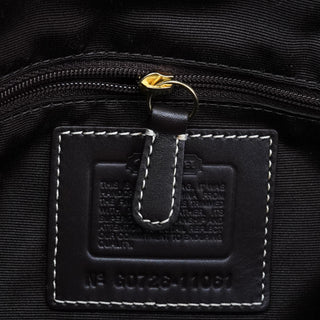 Coach Beige Brown Signature Turnlock Tote Bag