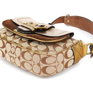 Coach Beige Gold Leather Soho Shoulder Bag