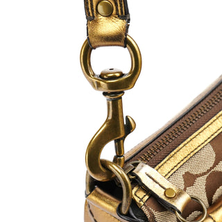 Coach Beige Gold Leather Soho Shoulder Bag
