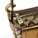 Coach Beige Gold Leather Soho Shoulder Bag