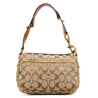 Coach Beige Gold Leather Soho Shoulder Bag