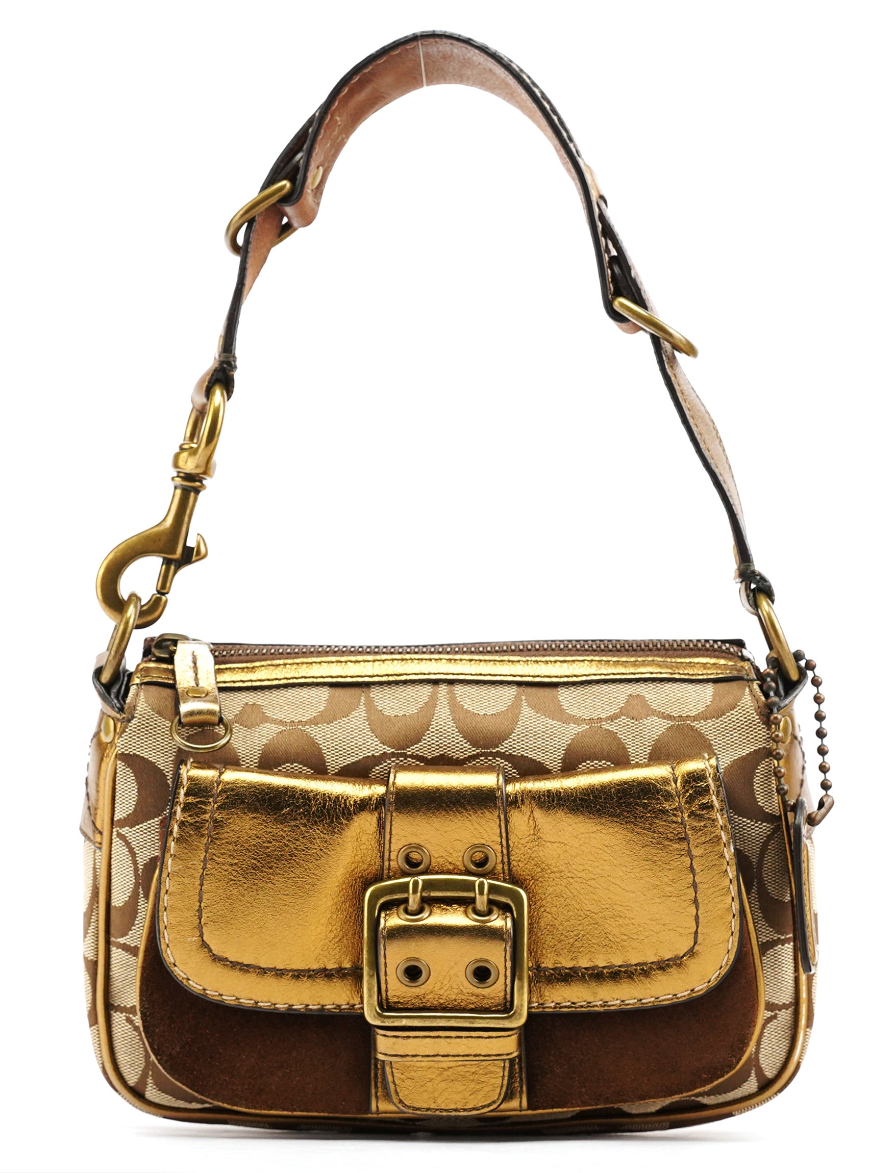 Coach Beige Gold Leather Soho Shoulder Bag – Rediscover Vintage