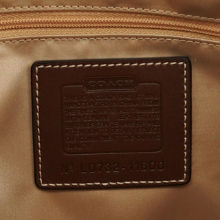 Coach Beige Gold Signature Shoulder Bag