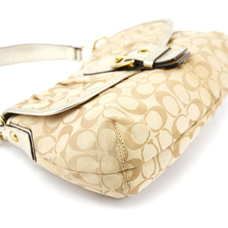 Coach Beige Patchwork Signature C Soho Shoulder Bag