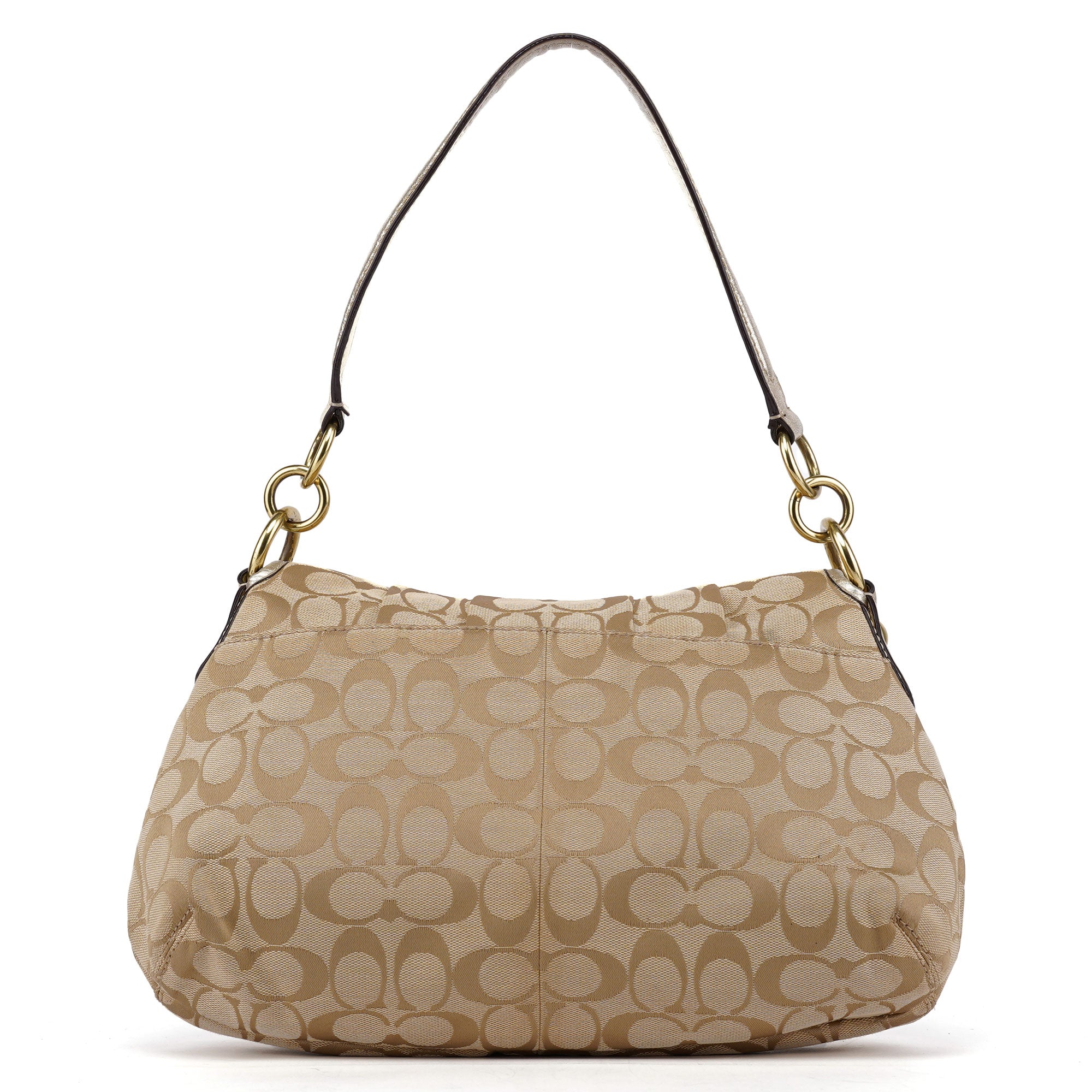 Coach Sac porté épaule Signature C Soho en patchwork beige