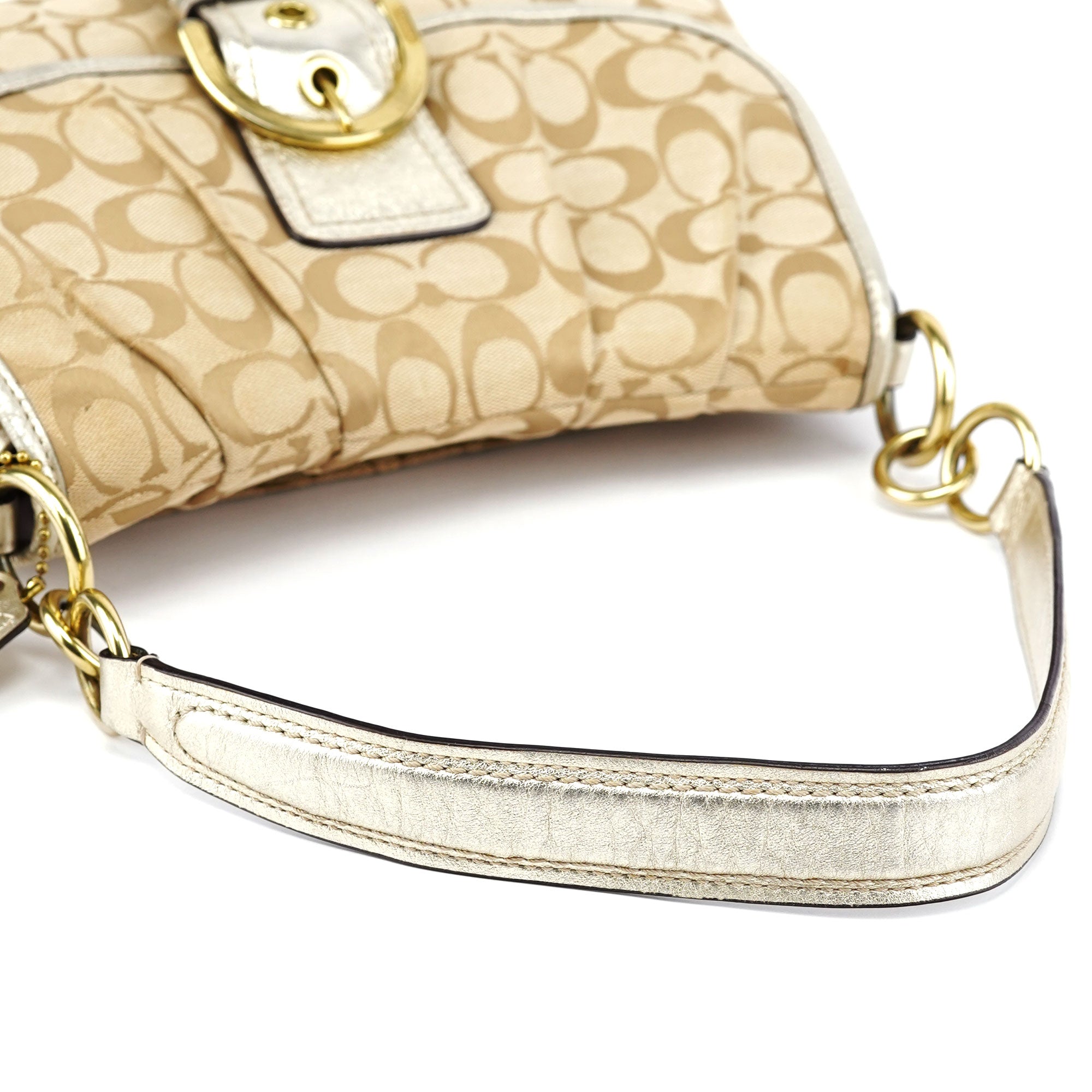 Coach Sac porté épaule Signature C Soho en patchwork beige