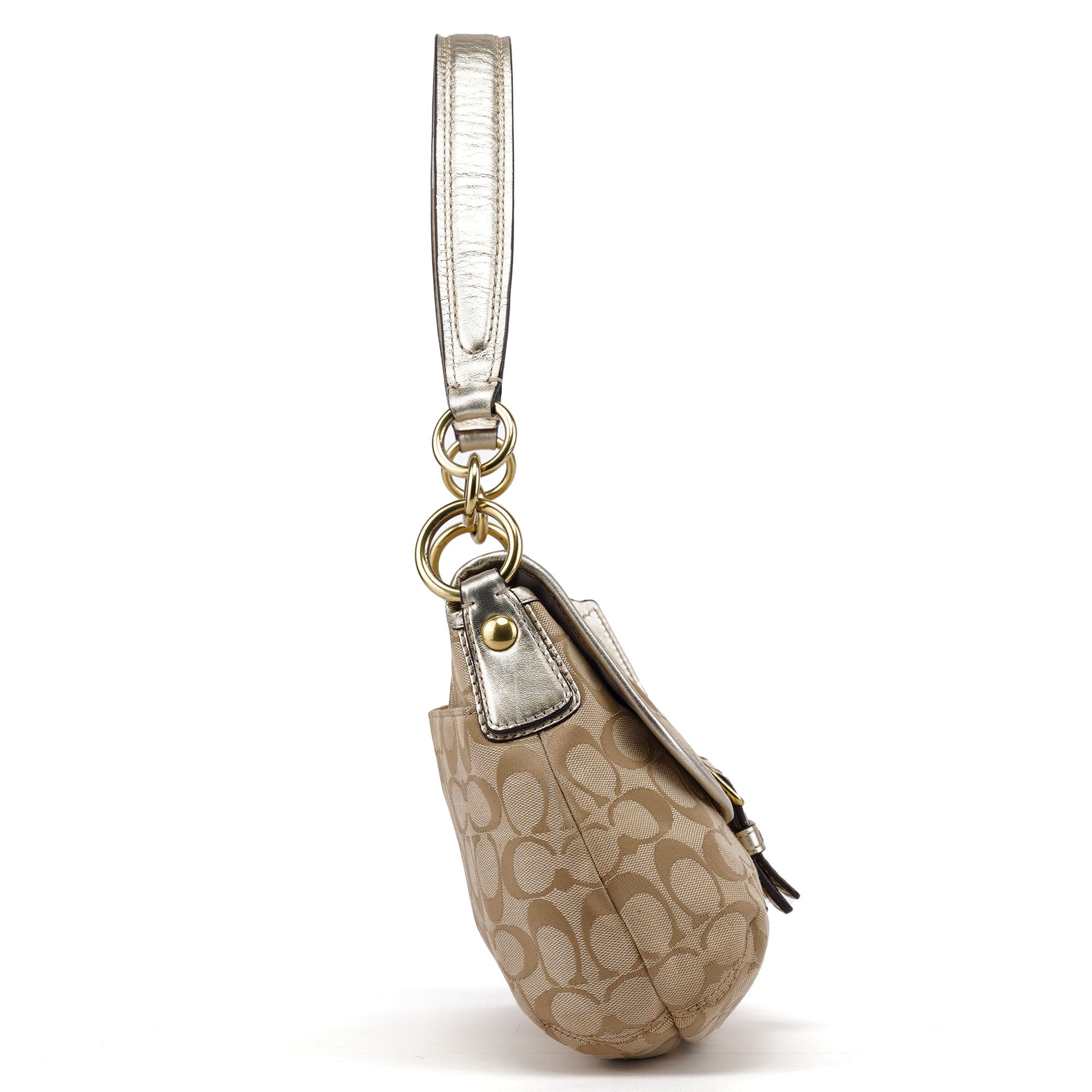 Coach Sac porté épaule Signature C Soho en patchwork beige