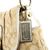 Coach Sac porté épaule Signature C Soho en patchwork beige