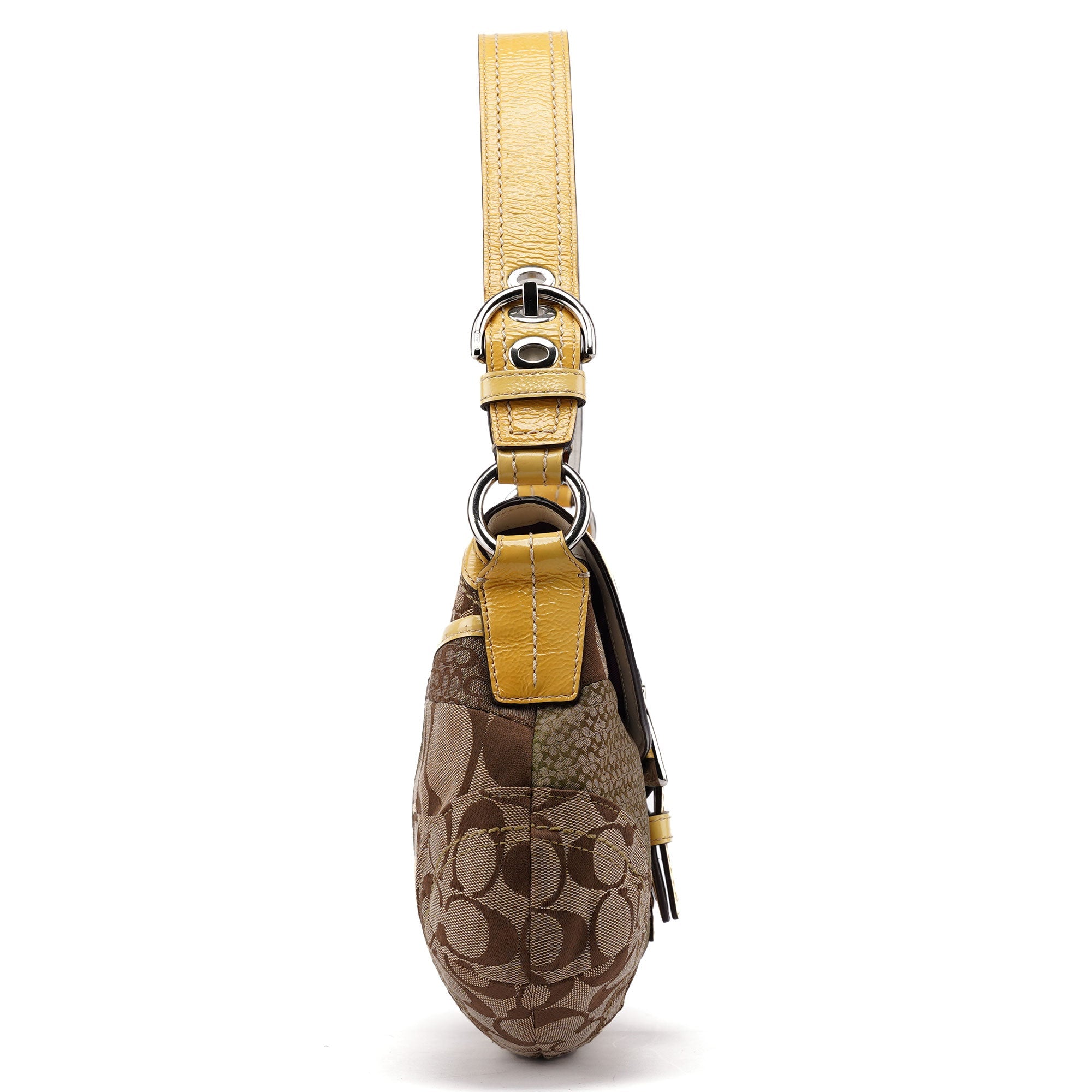 Coach Sac porté épaule Signature C Soho en patchwork beige