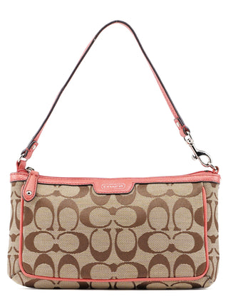 Coach Beige Pink Signature C Hobo Shoulder Bag