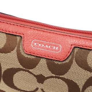 Coach Beige Pink Signature C Hobo Shoulder Bag