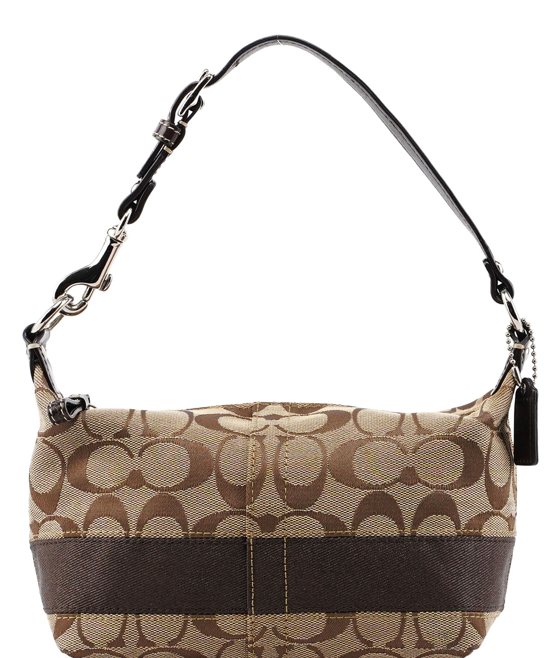 Coach Beige Signature C Demi Shoulder Bag