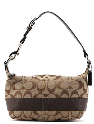 Coach Beige Signature C Demi Shoulder Bag