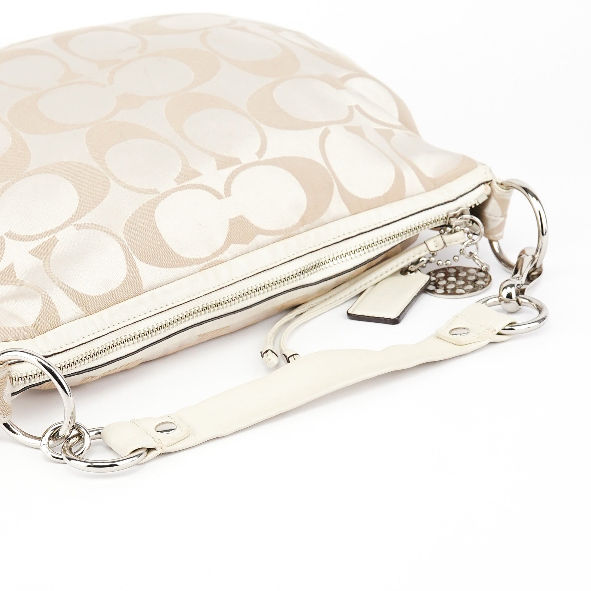 Coach Beige Signature C Hobo Shoulder Bag