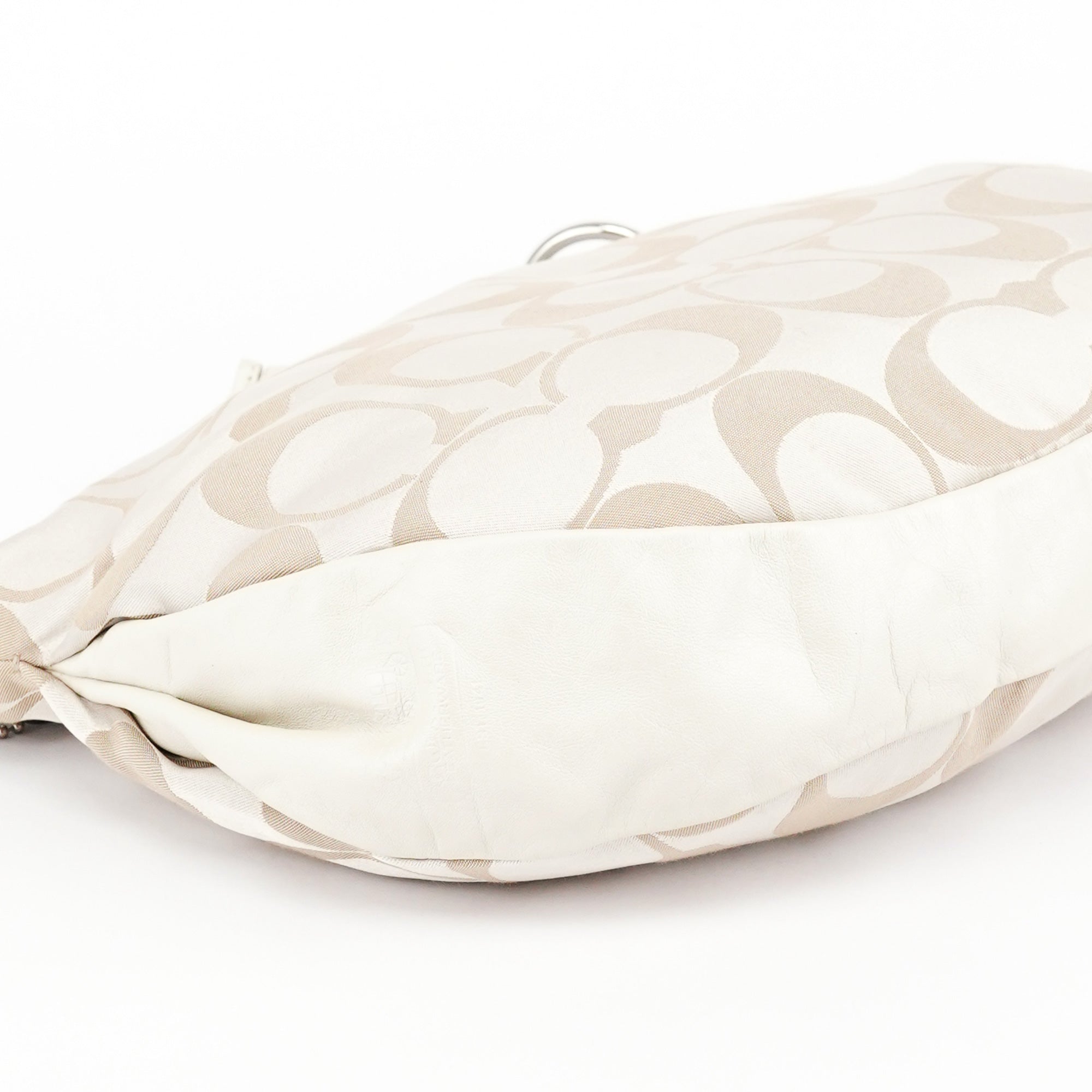 Coach Beige Signature C Hobo Shoulder Bag