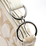 Coach Beige Signature C Hobo Shoulder Bag