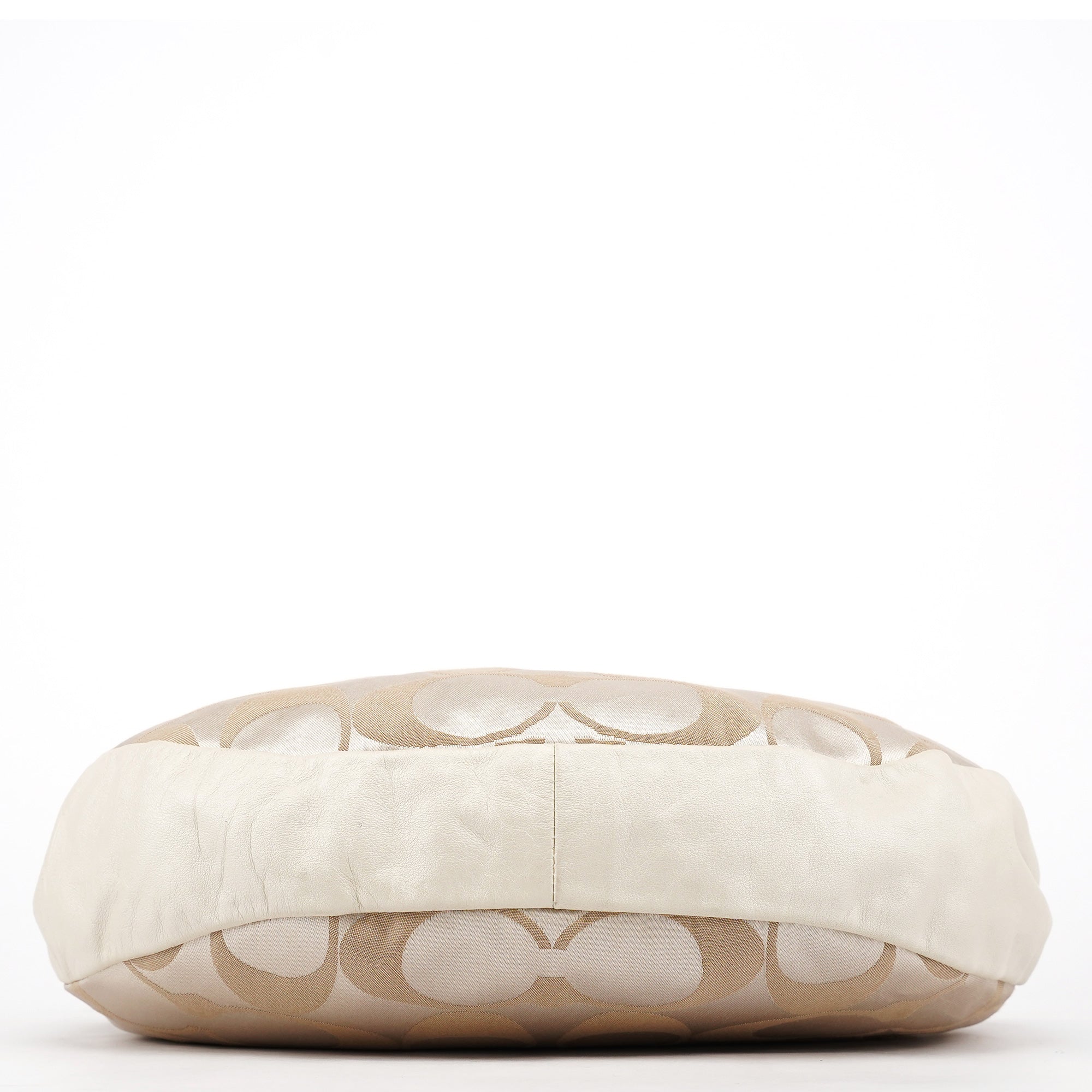 Coach Beige Signature C Hobo Shoulder Bag