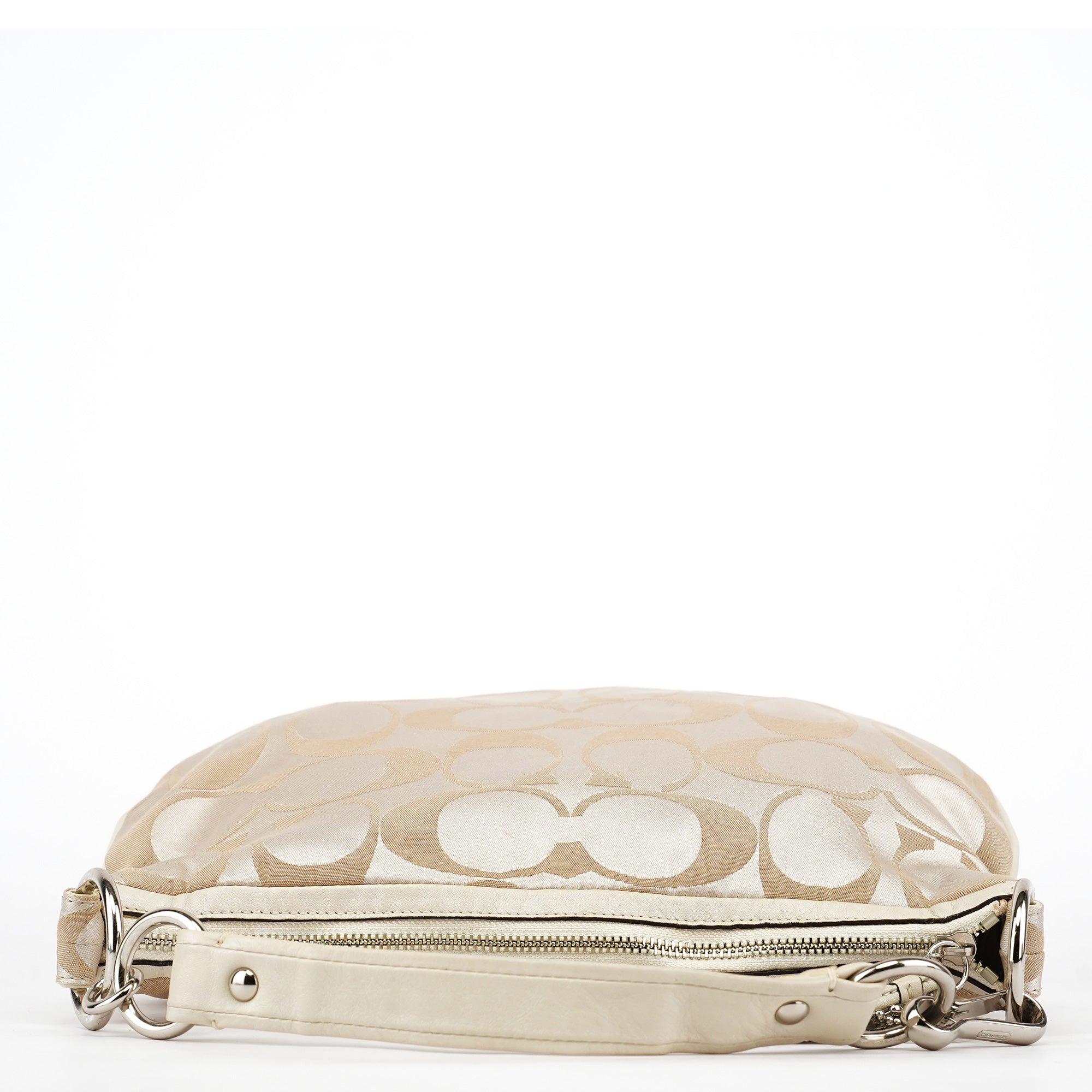 Coach Beige Signature C Hobo Shoulder Bag