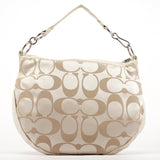 Coach Beige Signature C Hobo Shoulder Bag