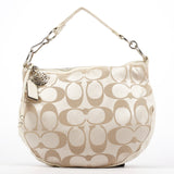 Coach Beige Signature C Hobo Shoulder Bag