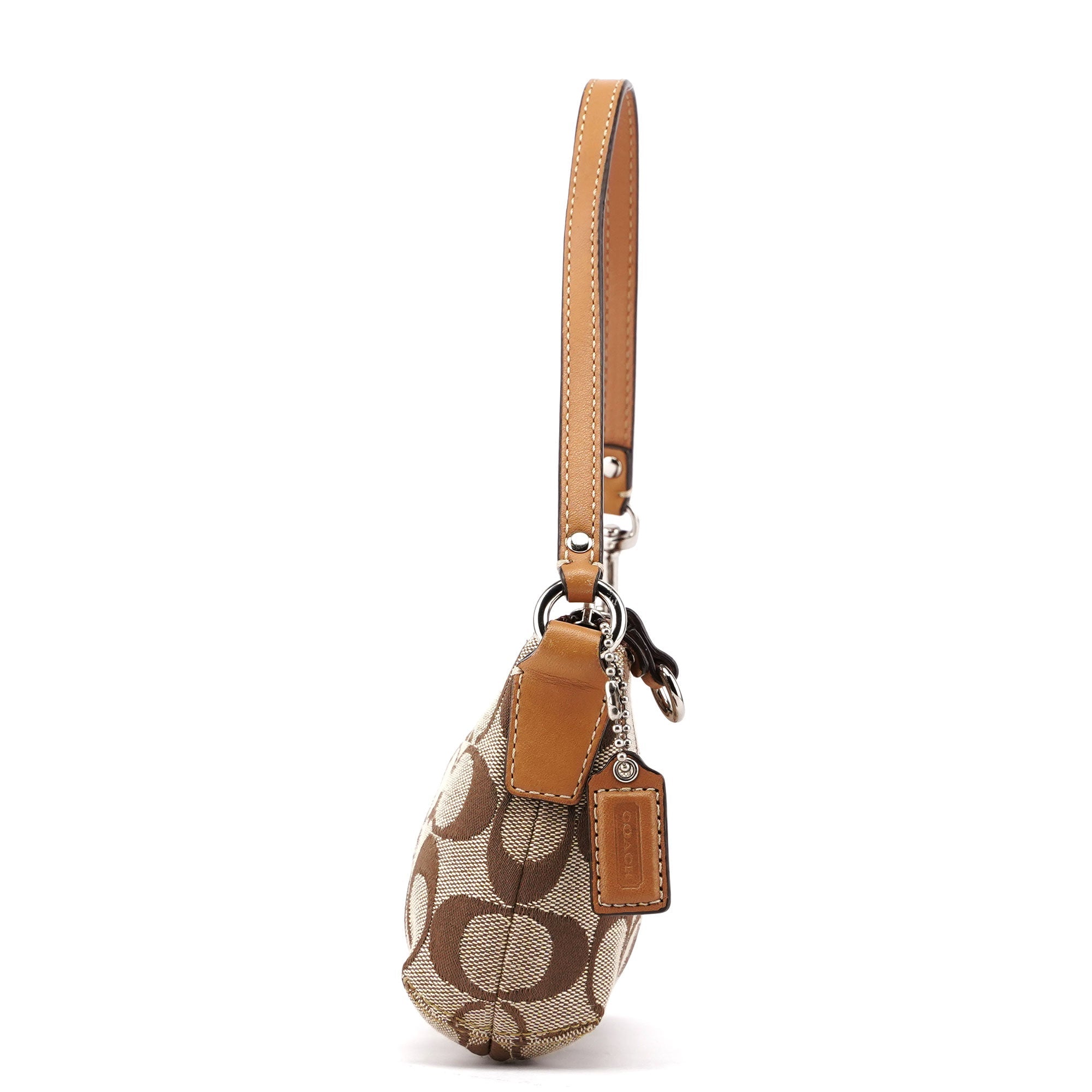 Coach Beige Signature C Mini Hobo Bag