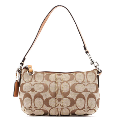 Coach Beige Signature C Mini Hobo Bag