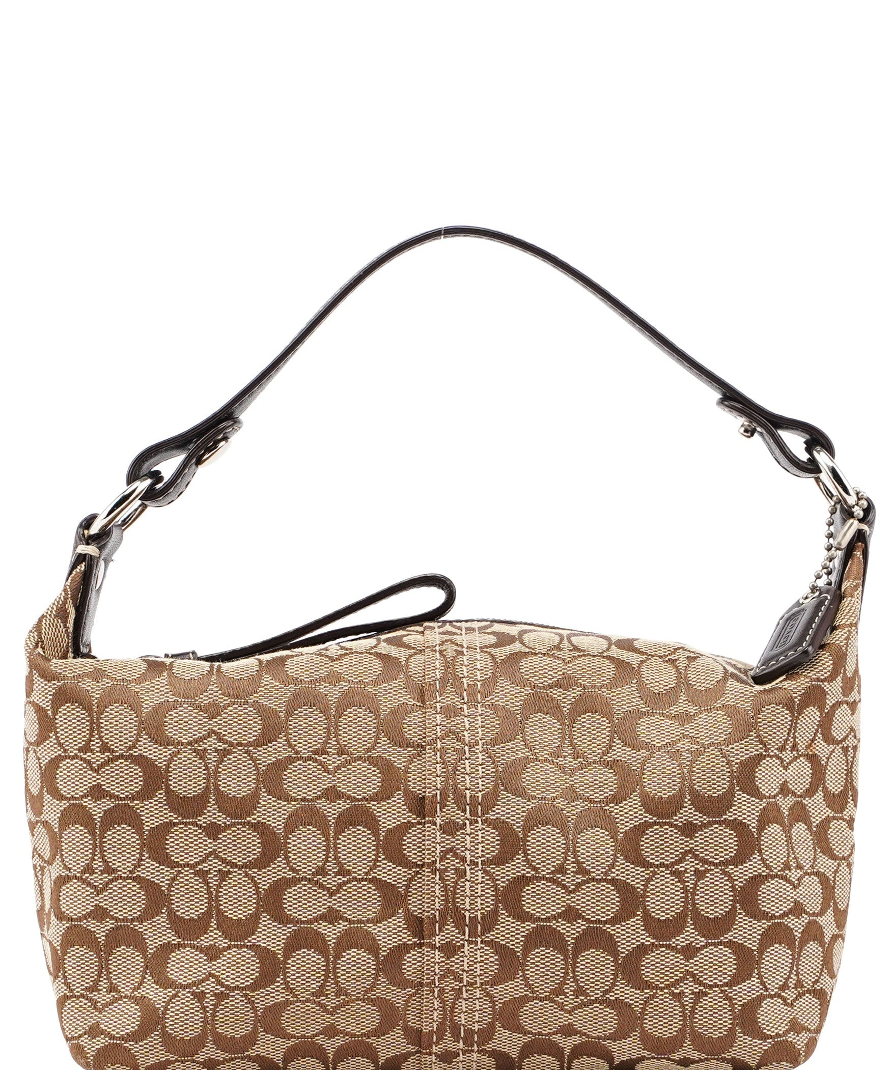 Coach Beige Signature C Mini Hobo Bag