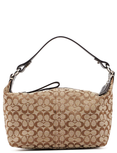 Coach Beige Signature C Mini Hobo Bag