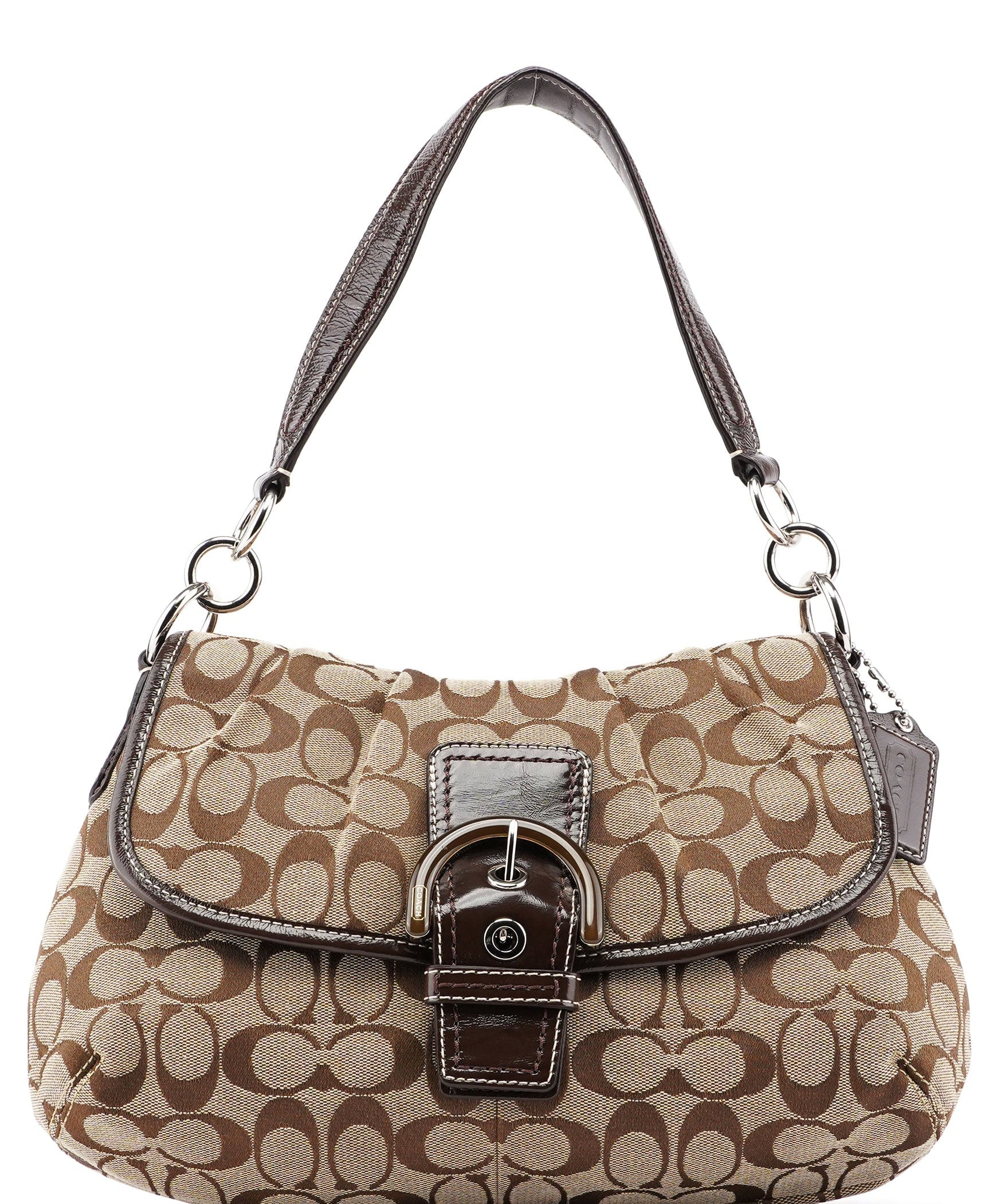Coach Beige Signature C Soho Shoulder Bag
