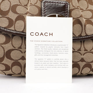 Coach Beige Signature C Soho Shoulder Bag