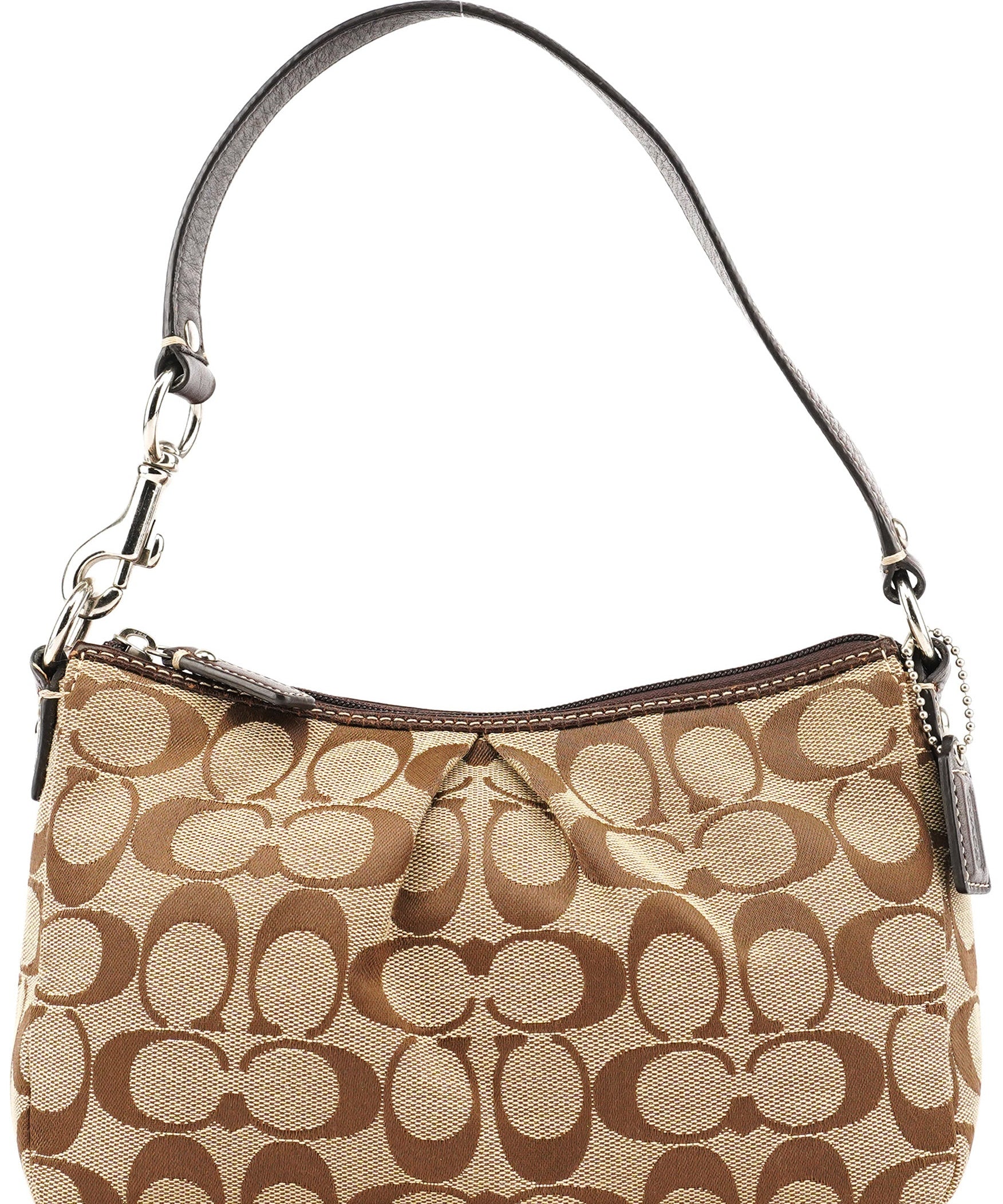 Coach Beige Signature Canvas Hobo bag