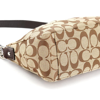 Coach Beige Signature Canvas Hobo bag