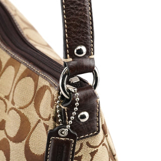 Coach Beige Signature Canvas Hobo bag