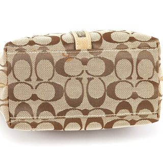 Coach Beige Signature Canvas Mini Hobo bag