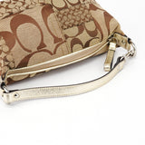 Coach Borsa hobo in tela Signature patchwork beige